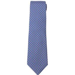 Vineyard Vines Texas Rangers Silk Tie Boys 49" MLB Blue Red